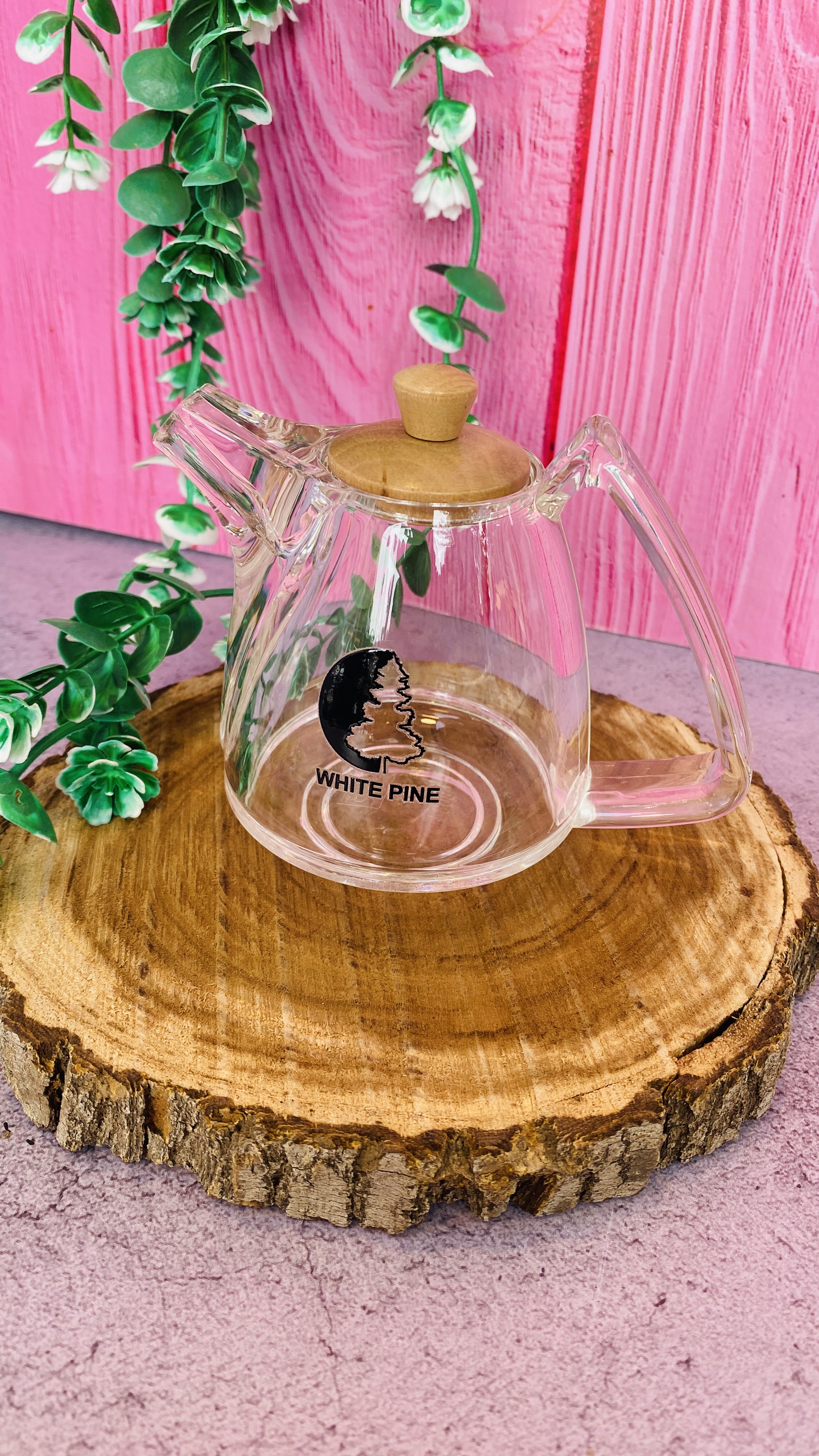 قوری زعفران اکرولیک درب بامبو